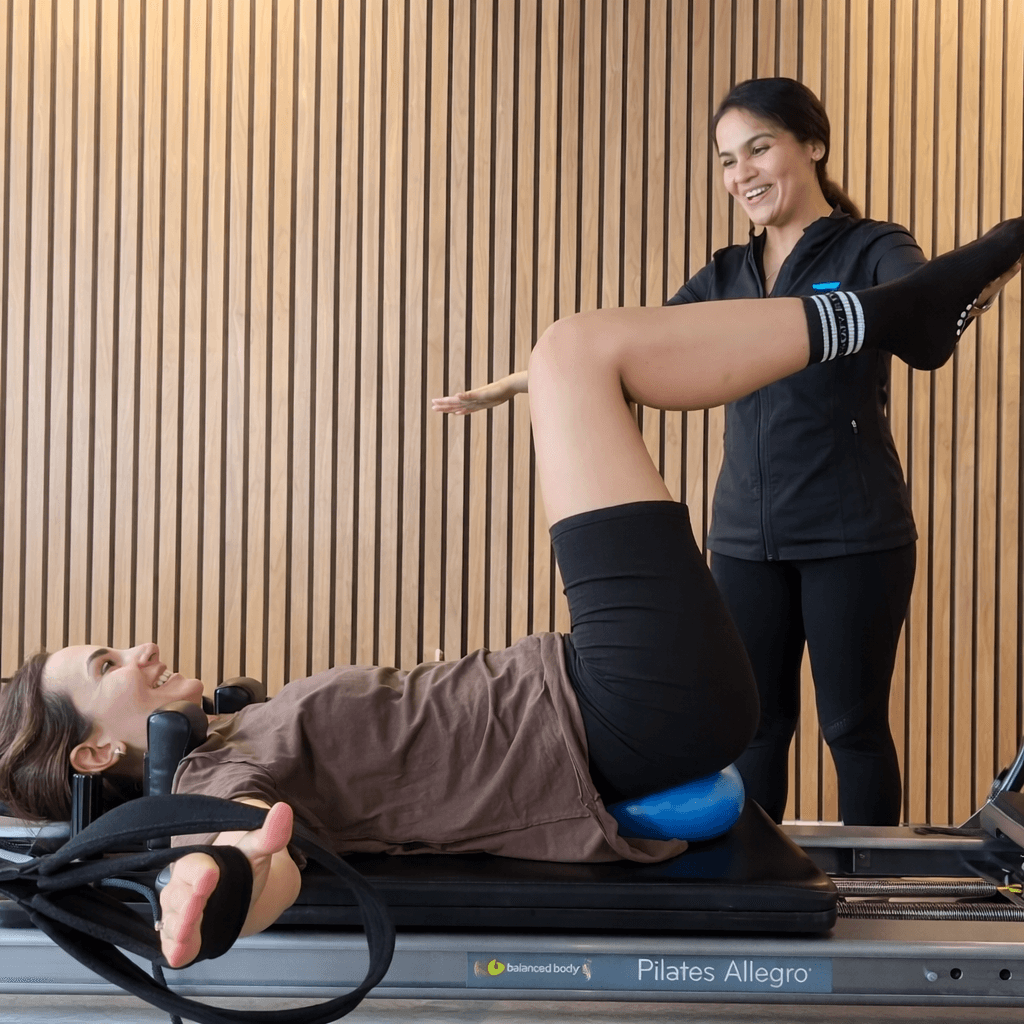 Pilates session at a modern studio